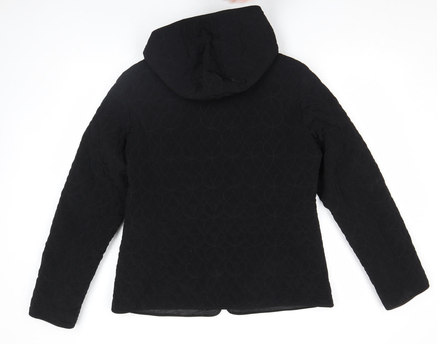 Womens UK Size M Esprit Black Quilted Coat
