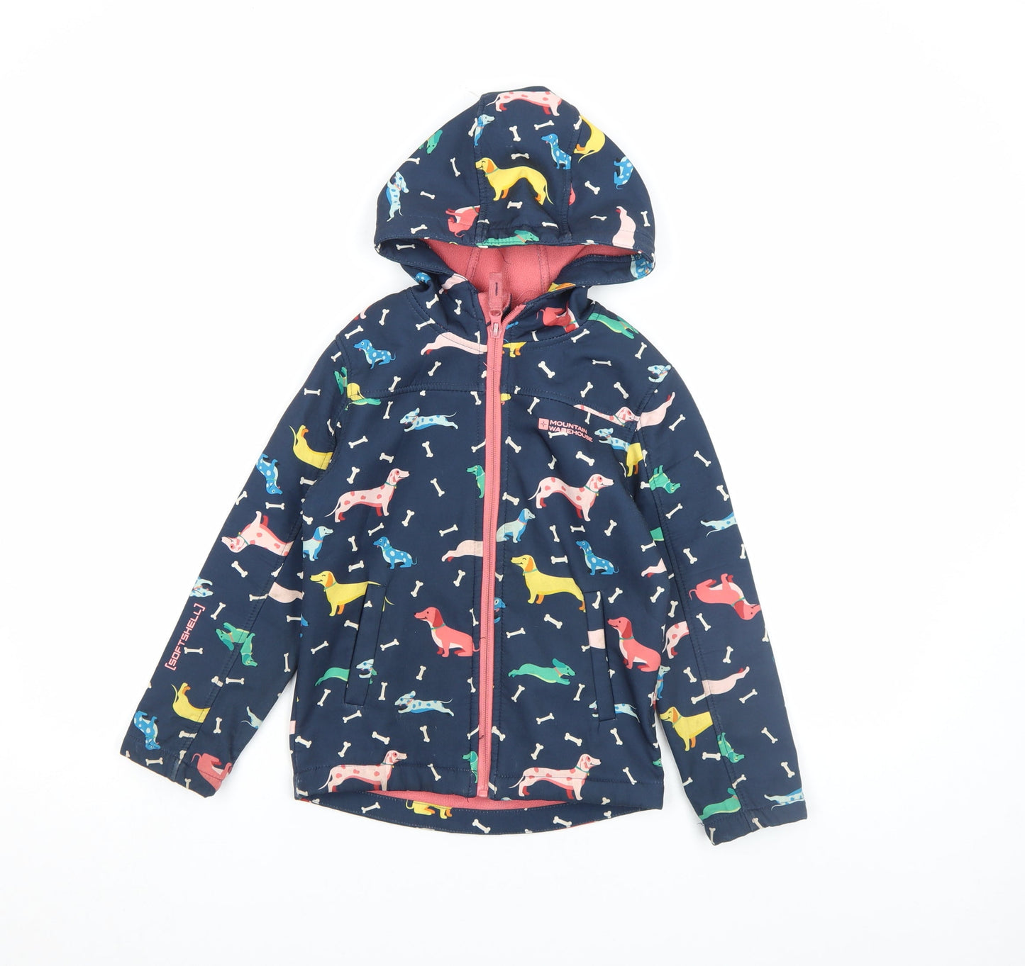 Girls UK Size 5-6 Years Mountain Warehouse Blue Soft Shell