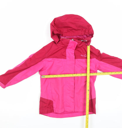 Girls UK Size 5-6 Years Peter Storm Pink Rain Coat