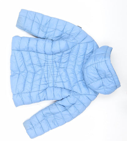 Girls UK Size 6 Years DKNY Blue Puffer Jacket