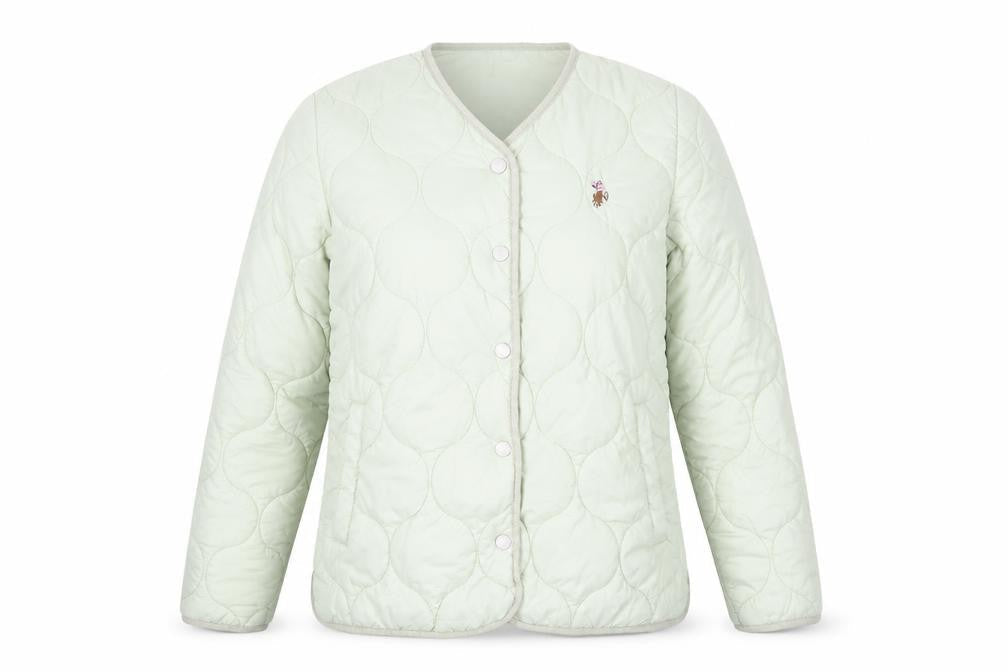 Womens UK Size XS U.S. Polo Assn. Green Quilted Coat