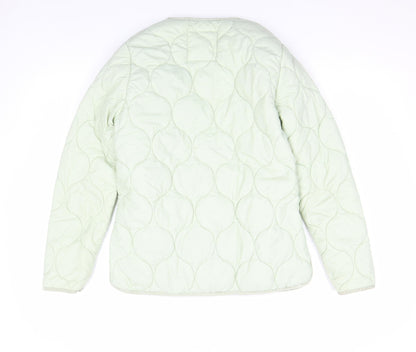 Womens UK Size XS U.S. Polo Assn. Green Quilted Coat