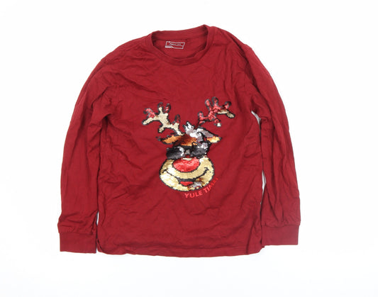 Girls UK Size 11-12 Years NEXT Red Pullover T-Shirt