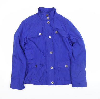 Womens UK Size 10 Rocha John Rocha Blue Quilted Coat