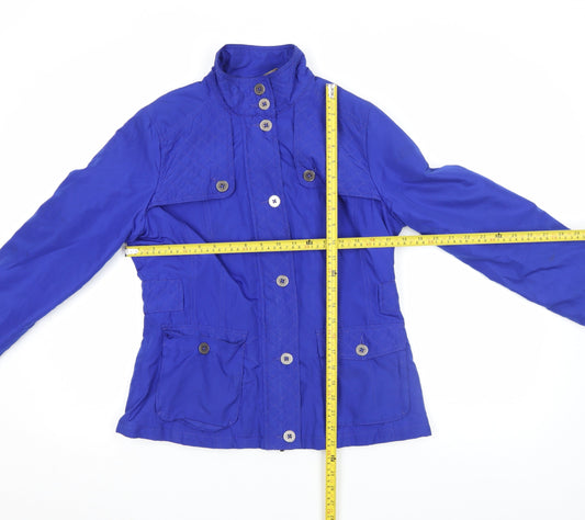 Womens UK Size 10 Rocha John Rocha Blue Quilted Coat