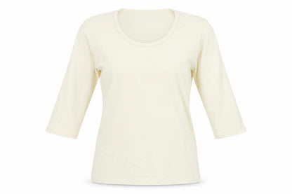 Womens UK Size 14 Olsen Ivory Basic T-Shirt
