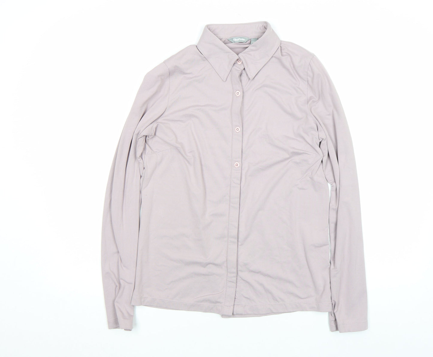 Womens UK Size S Rohan Beige Basic Button-Up