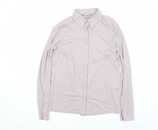Womens UK Size S Rohan Beige Basic Button-Up