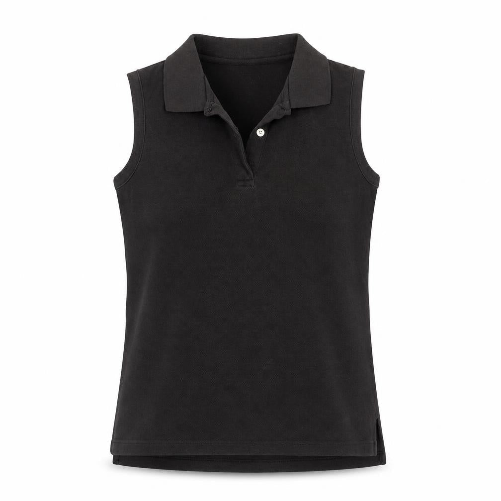 Womens UK Size M J.CREW Black Basic Polo