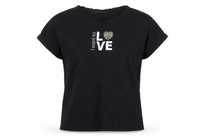 Womens UK Size M Pull&Bear Black Basic T-Shirt