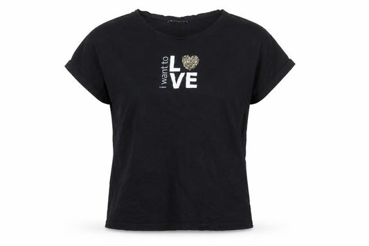 Womens UK Size M Pull&Bear Black Basic T-Shirt