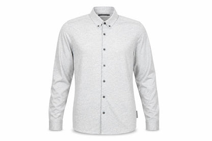 French Connection Men’s Grey Cotton Button-Up Shirt Size M Long Sleeve