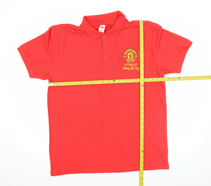 Mens UK Size XL Fruit of the Loom Cotton Blend Polo Shirt