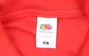 Mens UK Size XL Fruit of the Loom Cotton Blend Polo Shirt