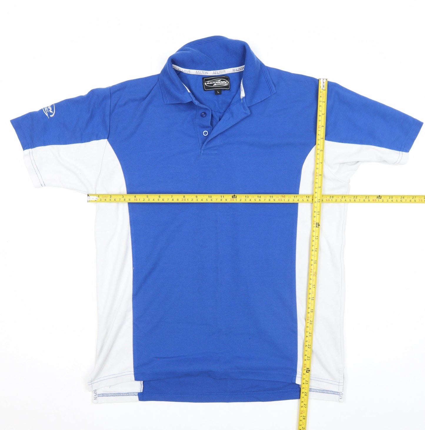 Mens UK Size L Mazon Polyester Polo Shirt