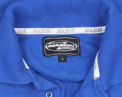 Mens UK Size L Mazon Polyester Polo Shirt