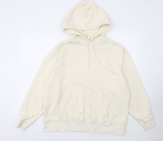Womens UK Size 14 H&M Ivory Pullover Hoodie