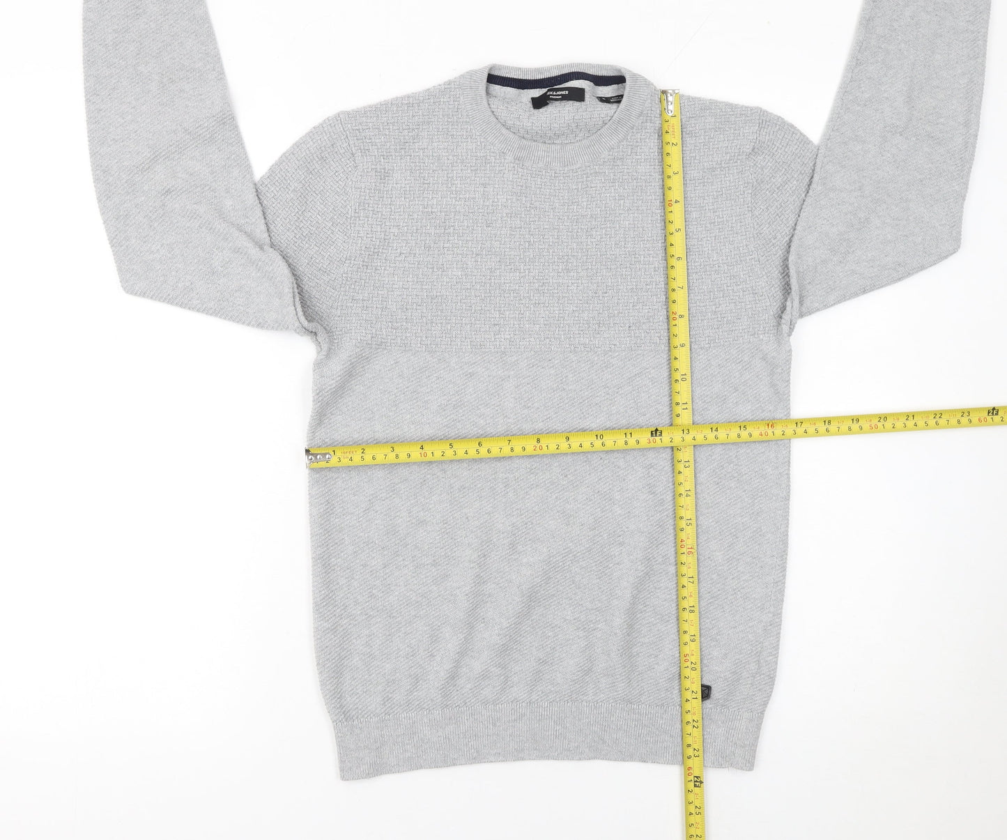 Mens UK Size S JACK & JONES Grey Pullover Jumper