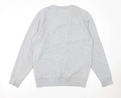 Mens UK Size S Tommy Jeans Grey Pullover Sweatshirt