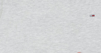 Mens UK Size S Tommy Jeans Grey Pullover Sweatshirt