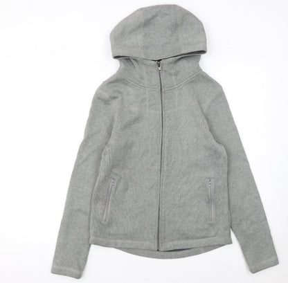 Womens UK Size M Brave Soul Grey Full Zip Hoodie