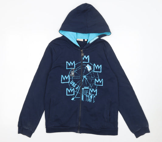 Boys UK Size 14 Years UBS2 Blue Full Zip Hoodie