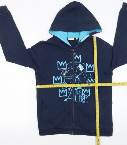 Boys UK Size 14 Years UBS2 Blue Full Zip Hoodie
