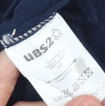 Boys UK Size 14 Years UBS2 Blue Full Zip Hoodie