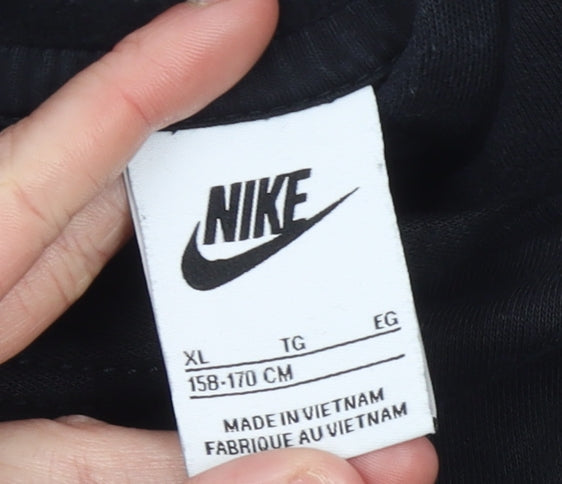 Boys UK Size XL Nike Black Pullover Hoodie