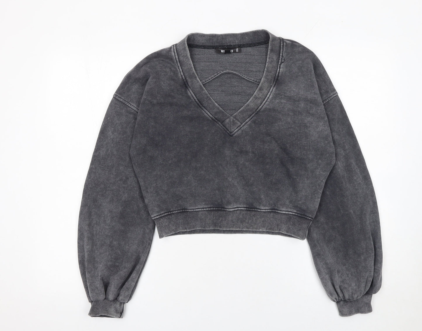 Womens UK Size 10 Missguided Grey Pullover Sweatshirt