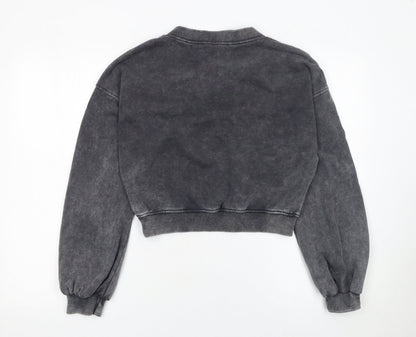 Womens UK Size 10 Missguided Grey Pullover Sweatshirt