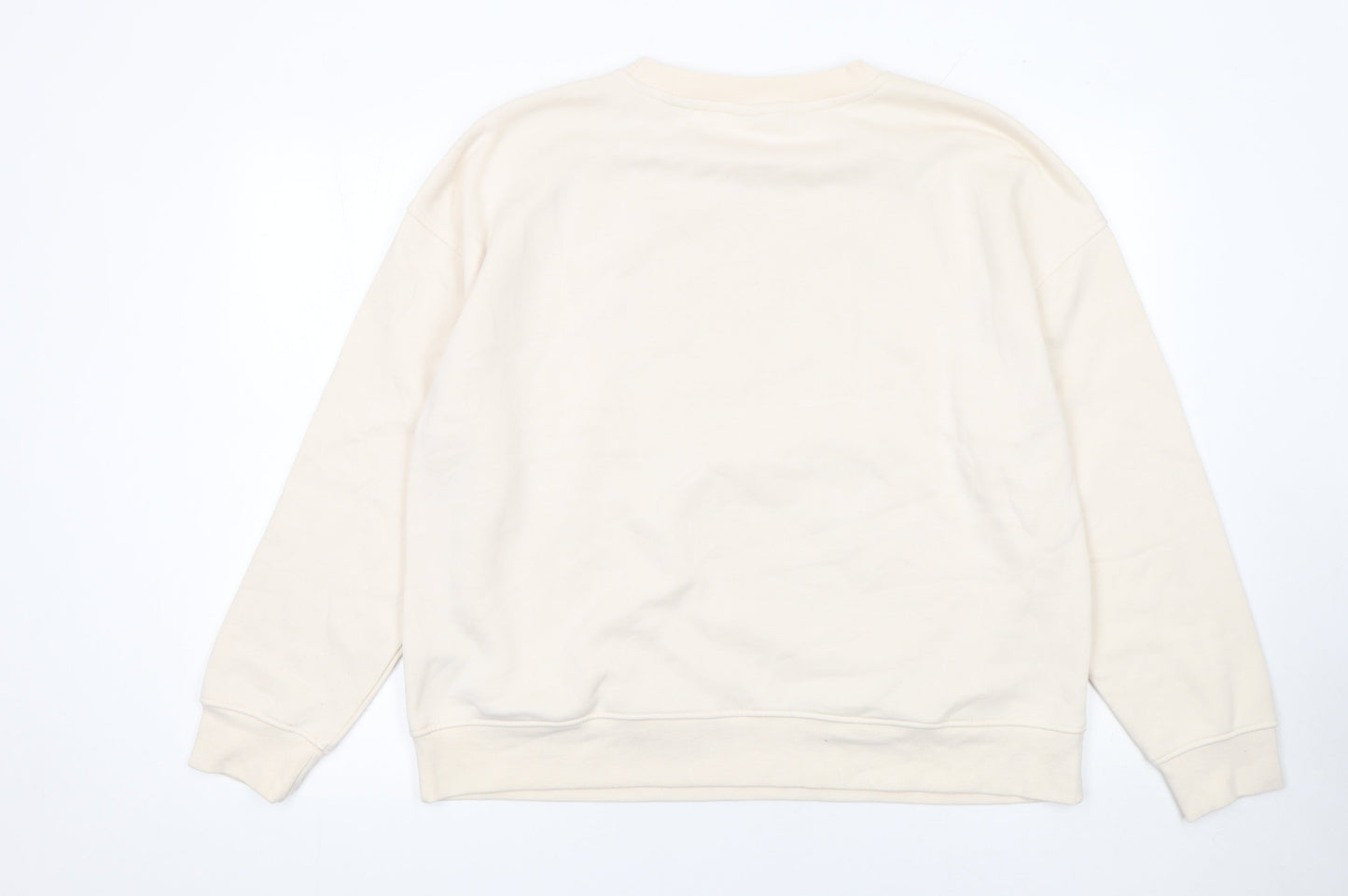 Womens UK Size L Primark Beige Pullover Sweatshirt