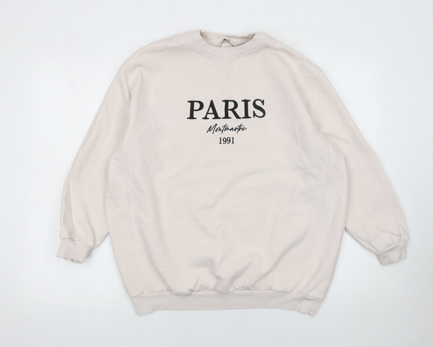 Womens UK Size S George Beige Pullover Sweatshirt
