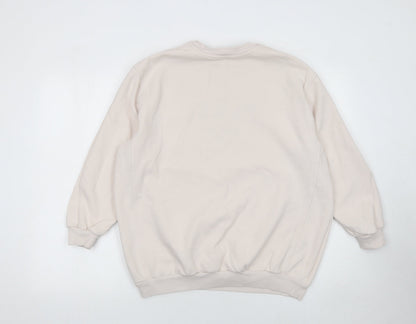 Womens UK Size S George Beige Pullover Sweatshirt