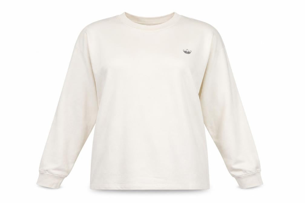 Womens UK Size 12 adidas Ivory Pullover Sweatshirt