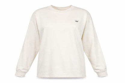 Womens UK Size 12 adidas Ivory Pullover Sweatshirt