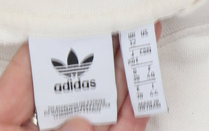 Womens UK Size 12 adidas Ivory Pullover Sweatshirt