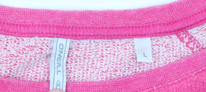 Womens UK Size L O'Neill Pink Pullover Sweatshirt