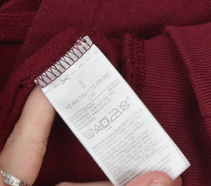 Womens UK Size S Gap Red Pullover Hoodie