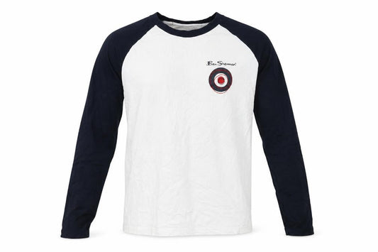 Boys UK Size 15-16 Years Ben Sherman White Ringer T-Shirt