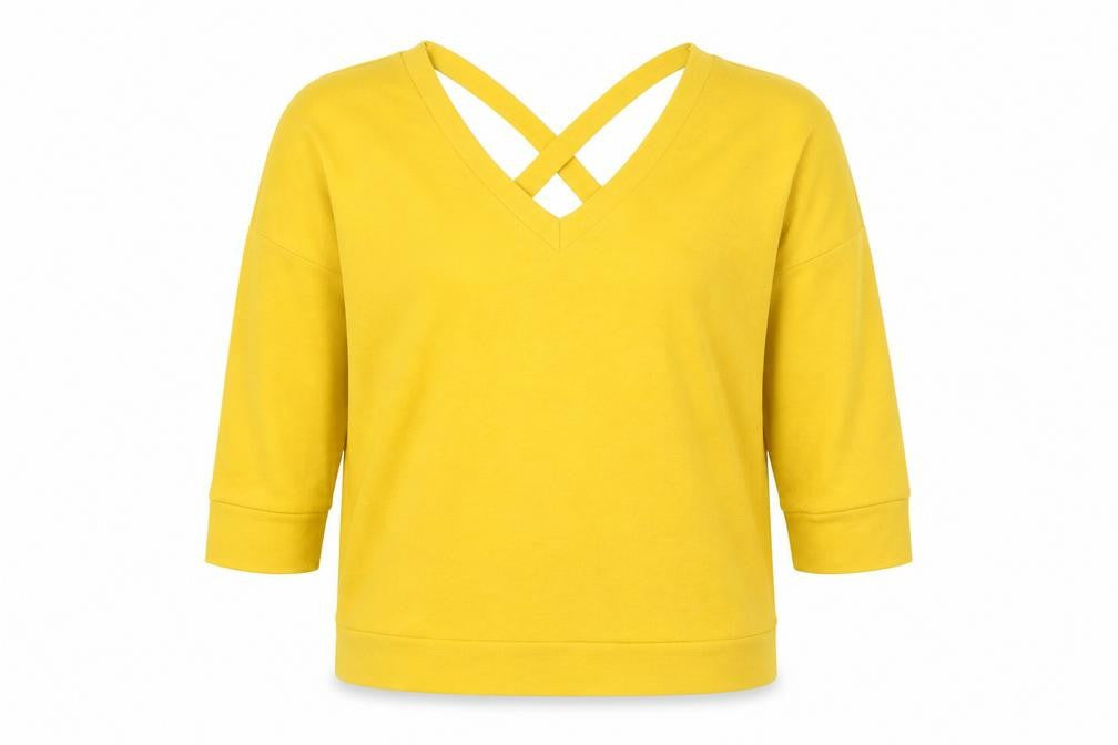 Womens UK Size 10 River Island Yellow Pullover Jumper