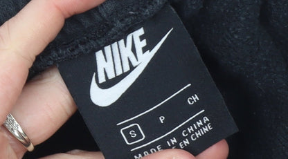 Mens UK Size S Nike Regular Fit Jogger Black Trousers