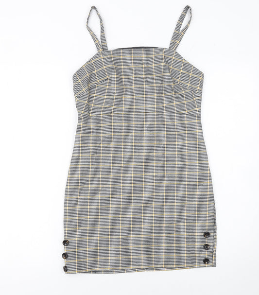Womens UK Size 8 Miss Selfridge Pinafore/Dungaree Dress