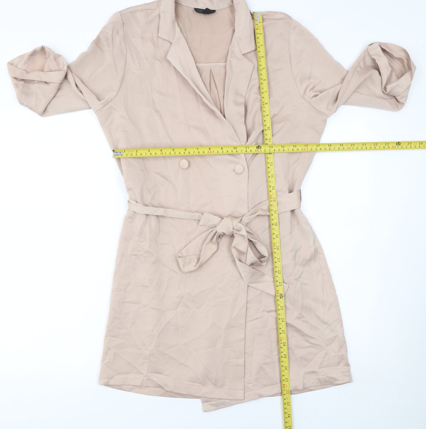 Womens UK Size 10 Topshop Regular Beige Suit Set