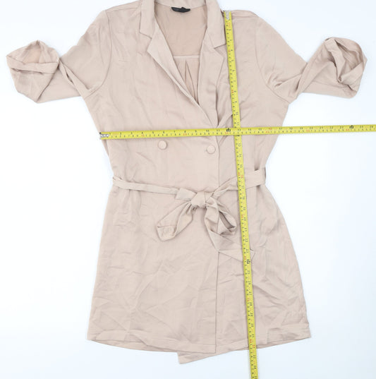 Womens UK Size 10 Topshop Regular Beige Suit Set