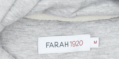 Mens UK Size M Farah Grey Pullover Hoodie
