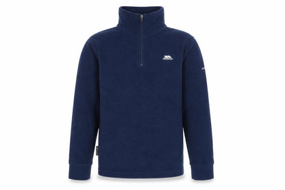Trespass Boys Navy Blue Fleece Pullover Sweatshirt 7-8 Years Half Zip Warm