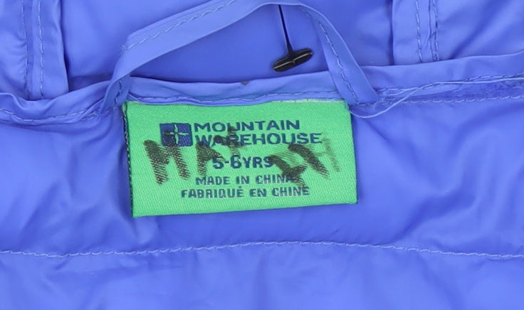 Boys UK Size 5-6 Years Mountain Warehouse Grey Puffer Jacket