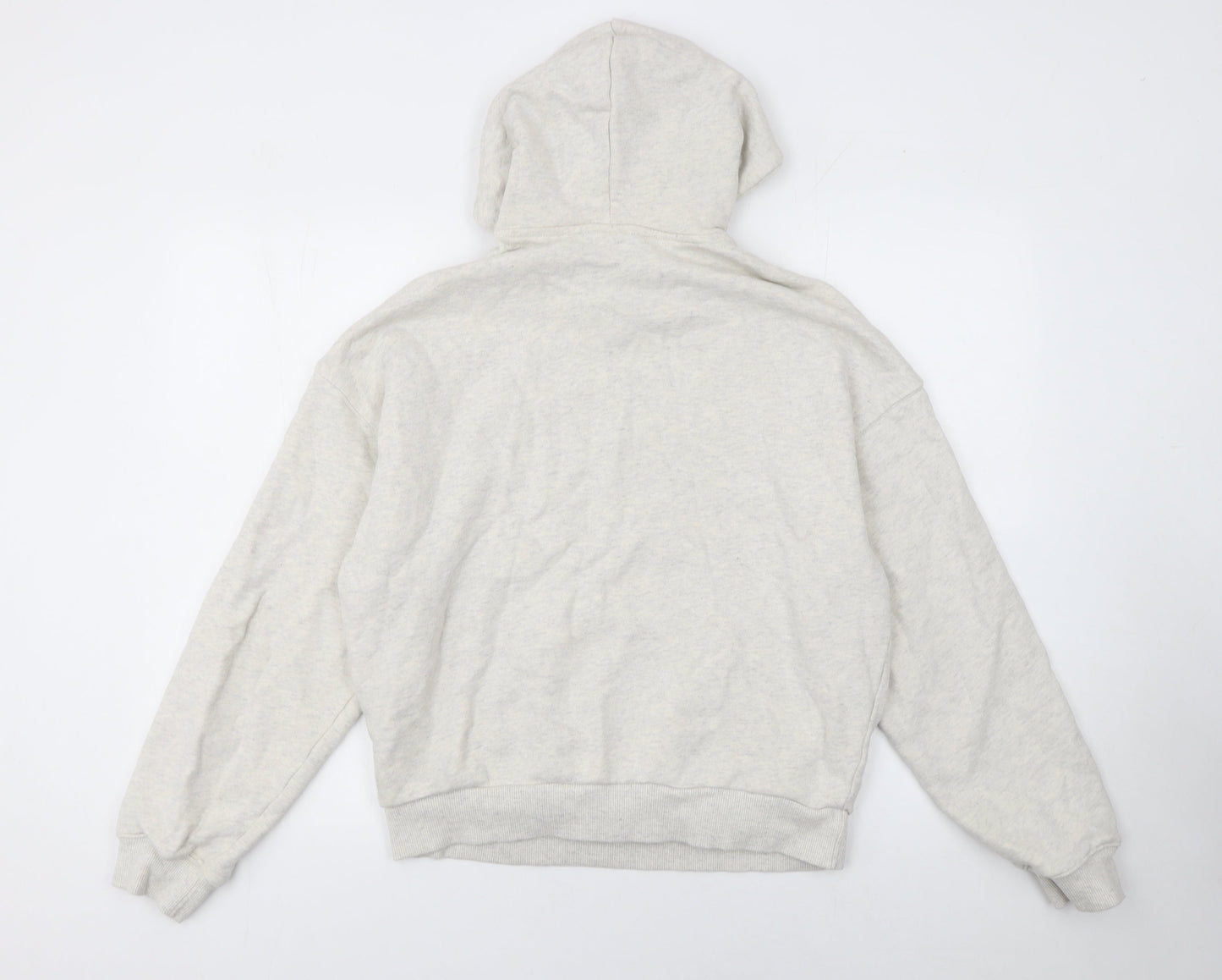 Womens UK Size M Reebok Beige Pullover Hoodie