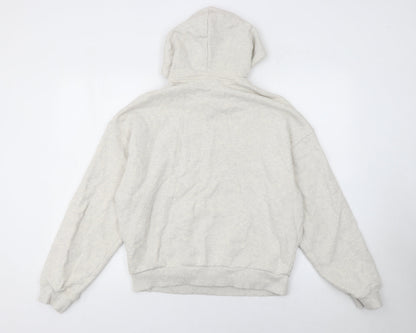 Womens UK Size M Reebok Beige Pullover Hoodie